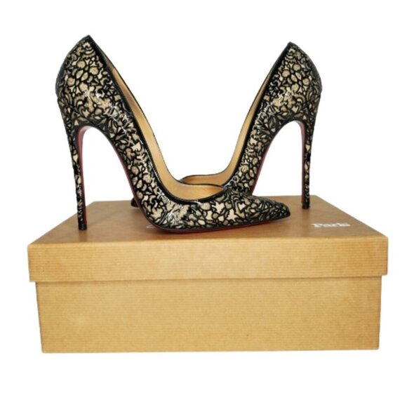 Christian Louboutin So Pretty 120 Laser Cut Pumps - Picture 8 of 9